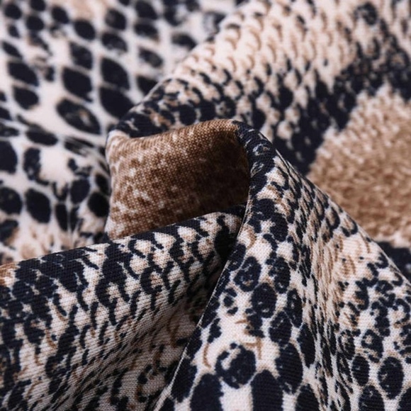 Snakeskin Strapless Bandeau Top - Picture 3 of 5